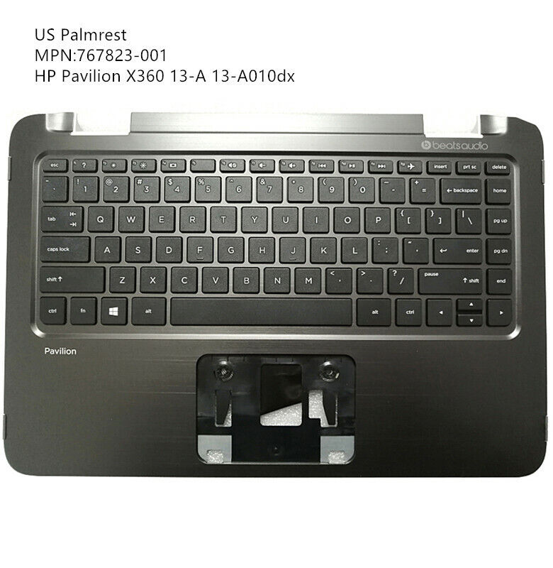 HP Pavilion 13 X360 767823-001 37y62tp103 Palmrest Touchpad Keyboard